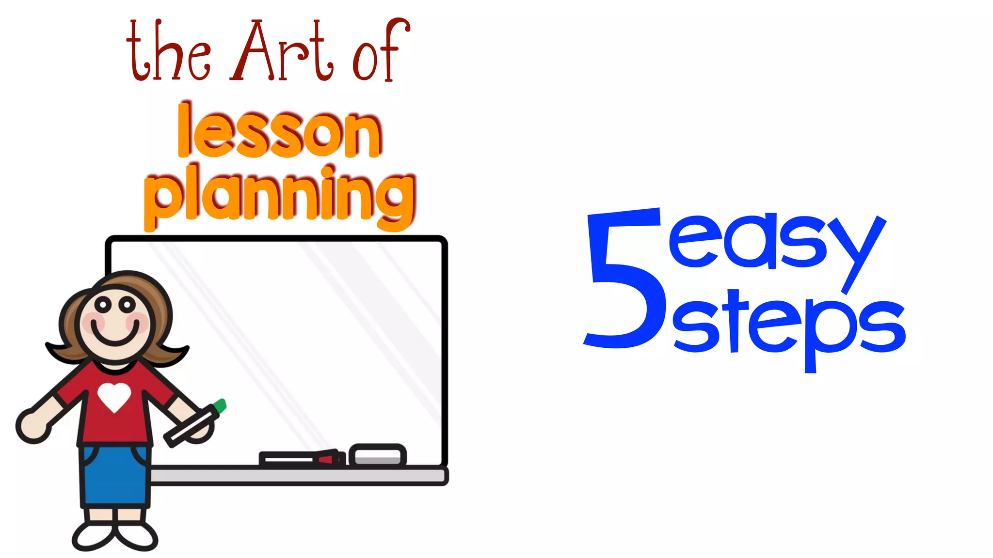 lesson
the Art of
planning
easy
steps5
 