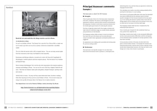 TKT PRACTICAL HANDBOOK | completed lesson plans and principal assessor comments example 1
­
12 TKT PRACTICAL HANDBOOK | pr...