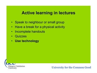 Teaching large groups | PPTX