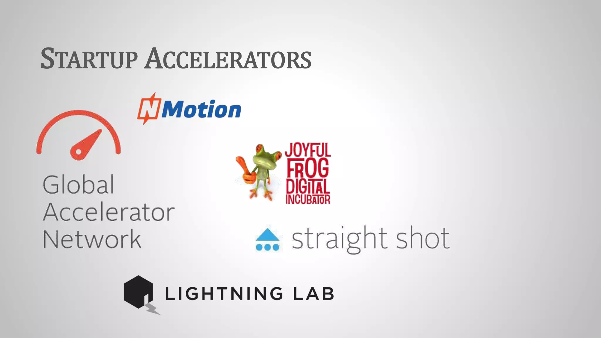 STARTUP ACCELERATORS
 