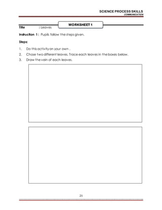 Teaching learning module kssr semakan 2017 science year 1 1st edition | PDF