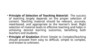 teaching learning process-1. principles and barriers | PPTX