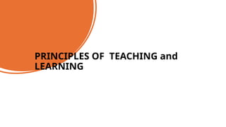 teaching learning process-1. principles and barriers | PPTX