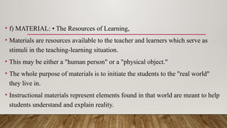 Teaching and learning process . pptx | PPTX