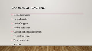 Teaching and learning process . pptx | PPTX