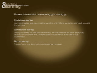 Teaching learning technology