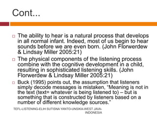Listening Comprehension Development Teaching_Listening.ppt
