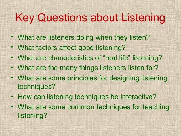 listening speaking skills teaching