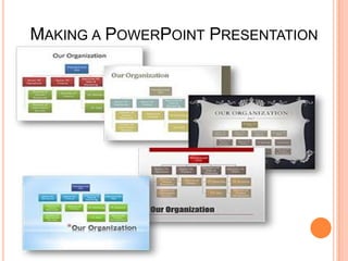 MAKING A POWERPOINT PRESENTATION
 
