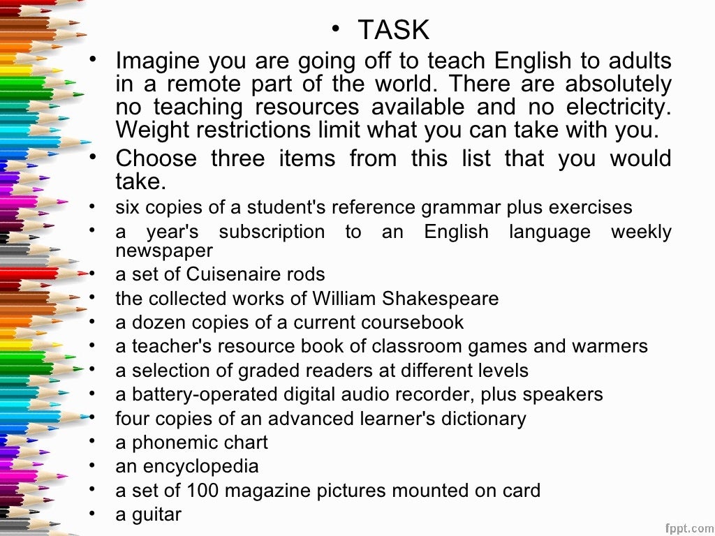 Teaching materials and resources