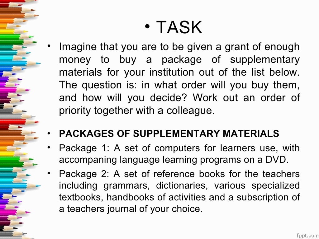 Teaching materials and resources