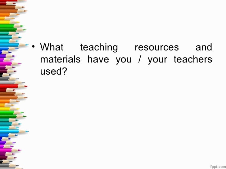 Teaching materials and resources