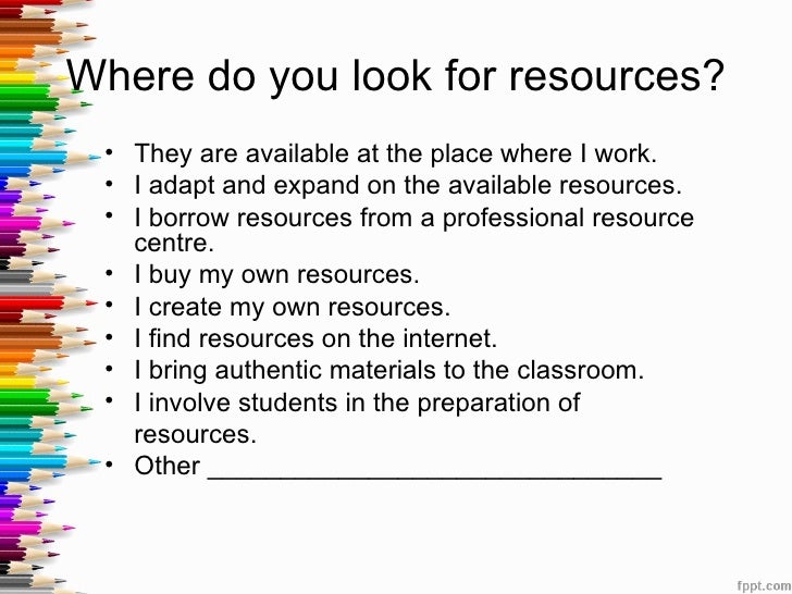 Teaching materials and resources