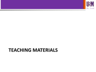 We l e a d
TEACHING MATERIALS
 