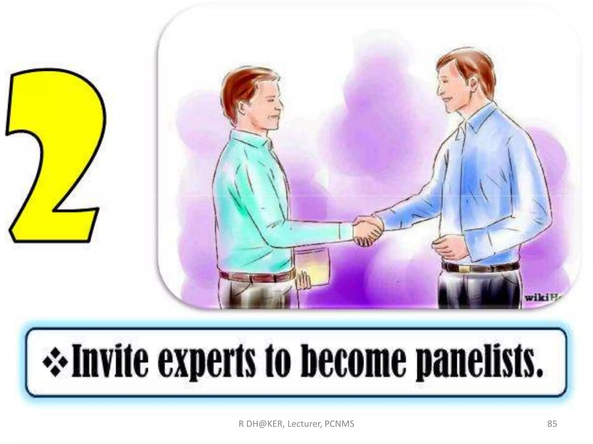 R DH@KER, Lecturer, PCNMS 85
 