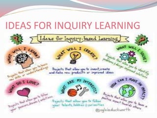 IDEAS FOR INQUIRY LEARNING
 