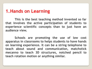 innovative teaching methods in science subject | PPTX