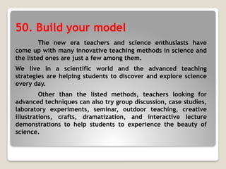 innovative teaching methods in science subject | PPTX