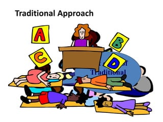 Traditional Approach

Out come of
Traditional
Teaching

 