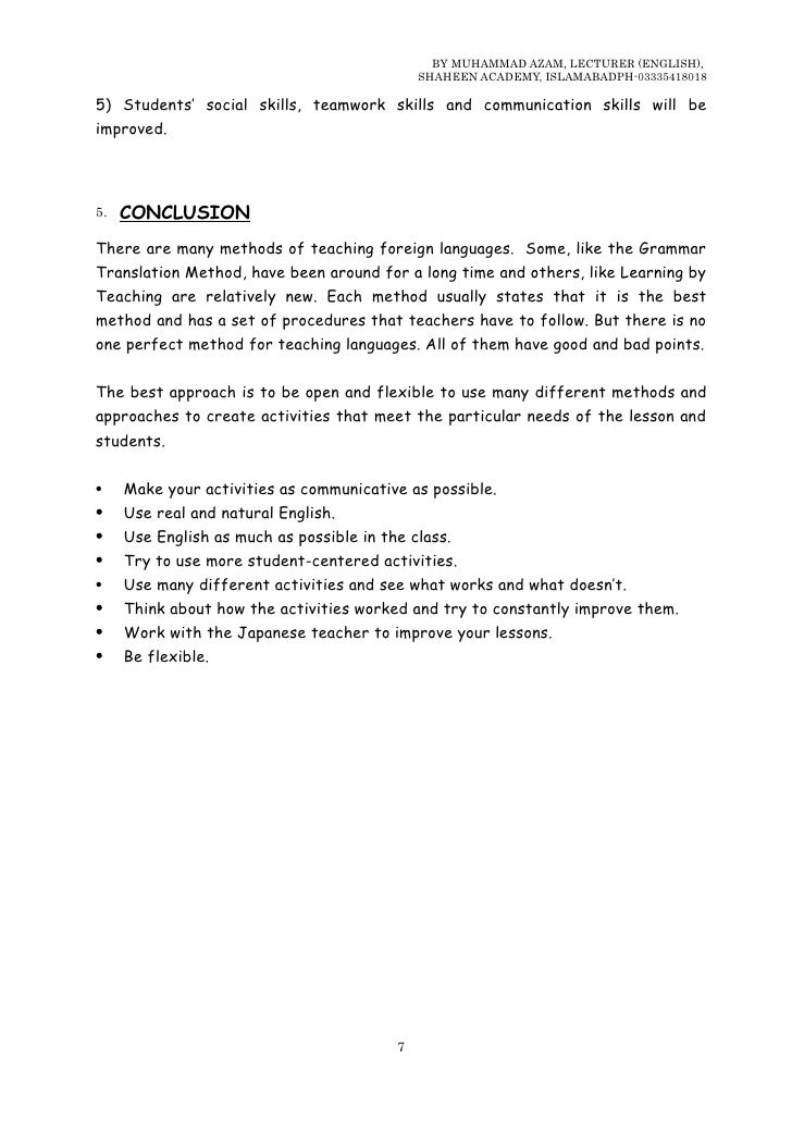 Teaching methods overview by muhammad azam Teaching methods overview by muhammad azam