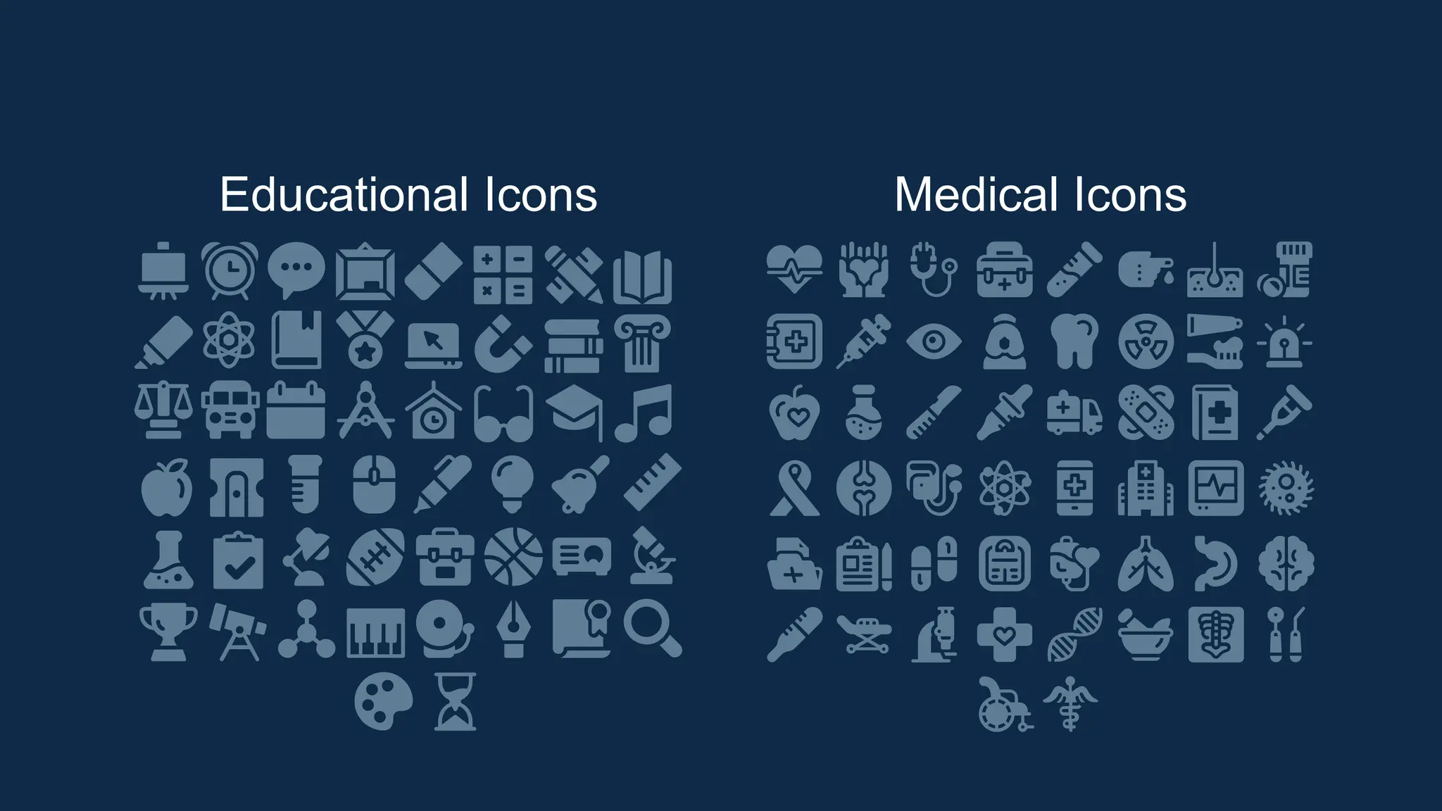 Educational Icons Medical Icons
 