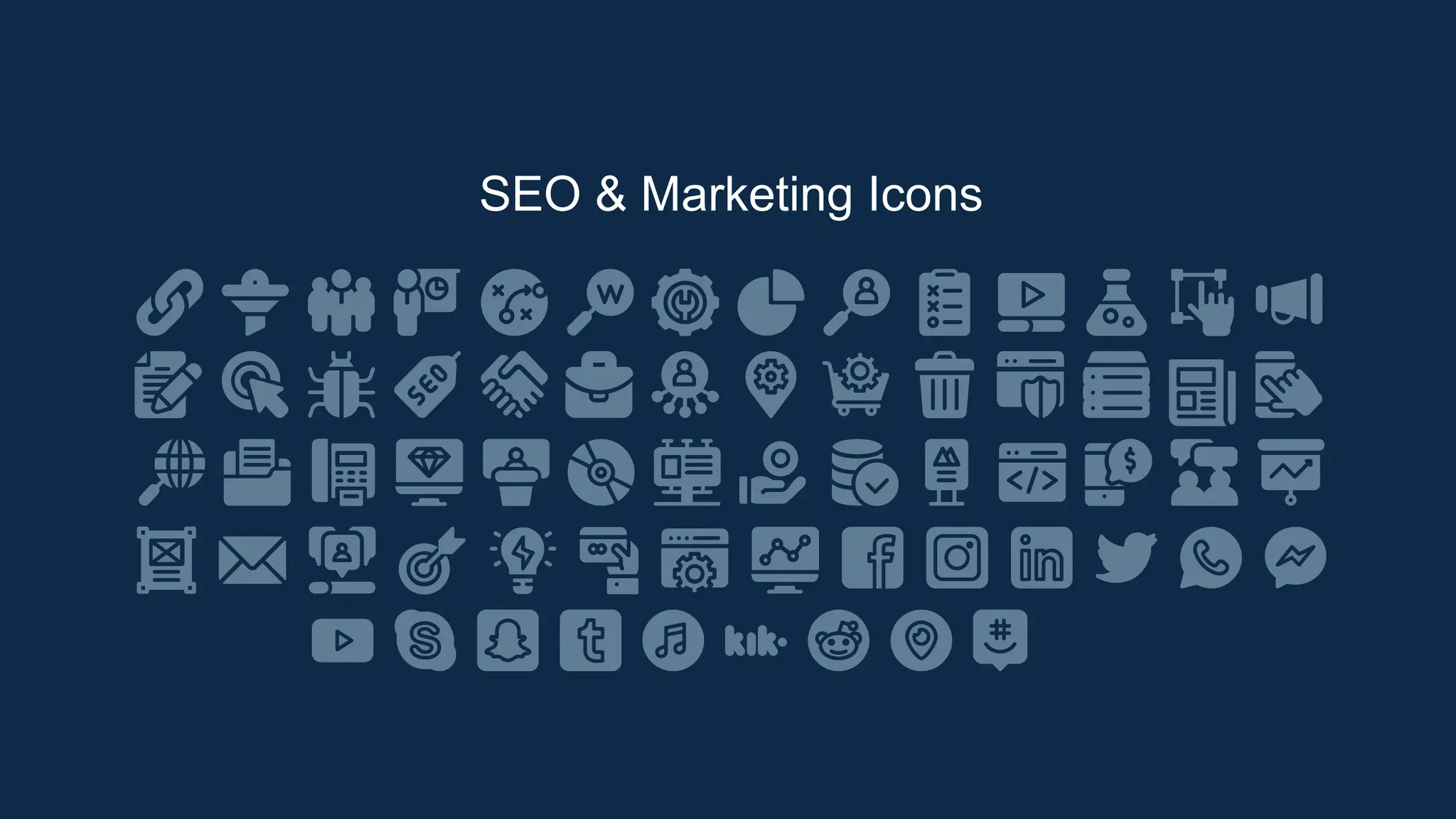 SEO & Marketing Icons
 