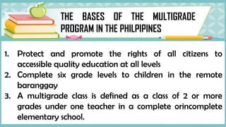 Teaching Multigrade Classes Report PowerPoint | PPTX