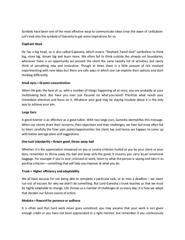 Starting A Business Essay Photosynthesis Essay also Essay About English Language What Pr Practitioners Can Learn From Ganesha Thesis Statement Examples For Essays