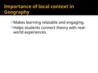 Teaching of Geography Through Local Aspect.pptx