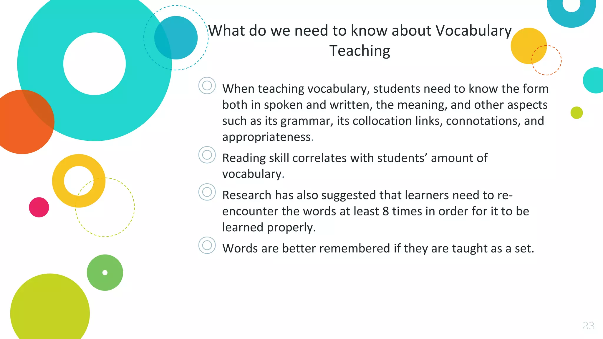 Teaching of grammar and vocabulary | PPT