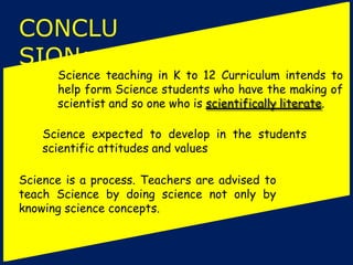 teaching of science | PPTX
