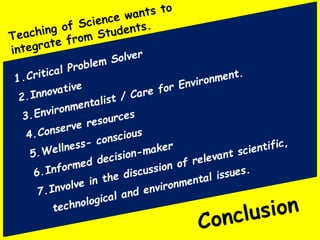 teaching of science | PPTX