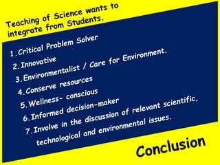 Teaching of science | PPTX