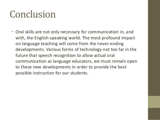 oral presentation conclusion example
