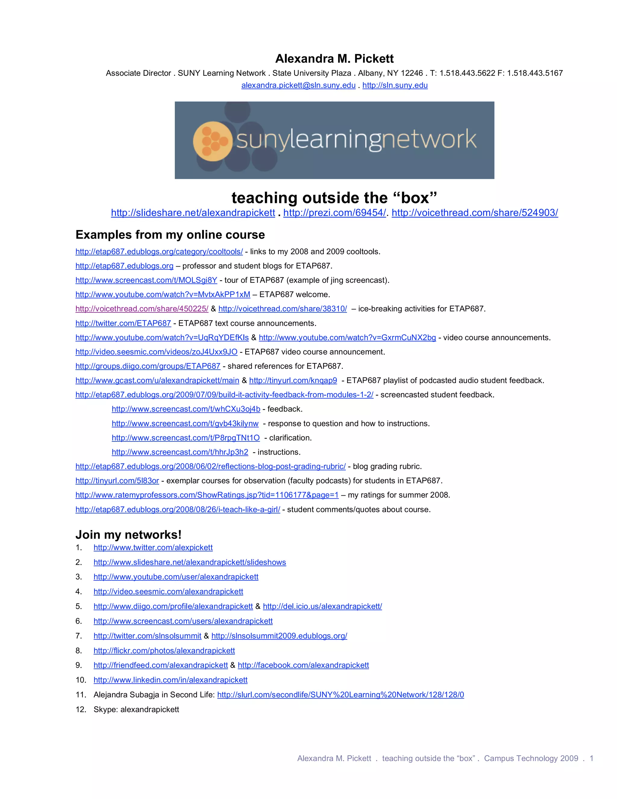 Teaching Outside The "Box" Handout | PDF