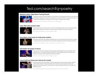 Ted.com/search?q=poetry
 