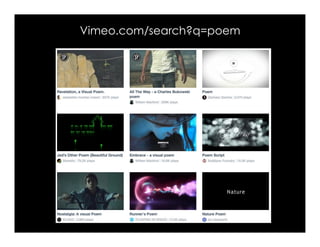 Vimeo.com/search?q=poem
 