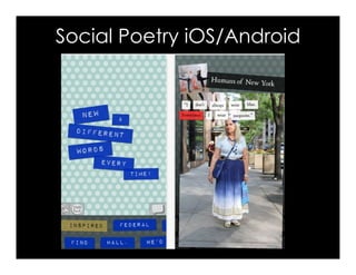 Social Poetry iOS/Android
 