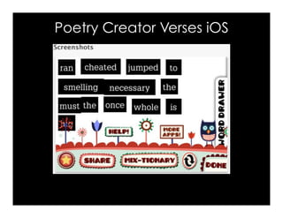 Poetry Creator Verses iOS
 