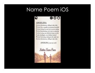 Name Poem iOS
 