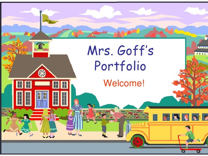 teacher portfolio cover template