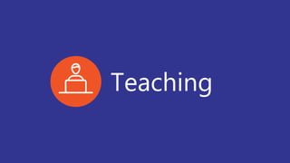 Teaching
 
