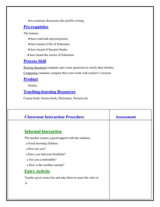 Teaching practice lesson plan (1) | DOC