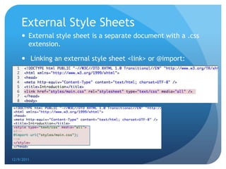 Teaching presentation | PPTX | Web Development | Internet