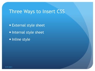 Teaching presentation | PPTX | Web Development | Internet