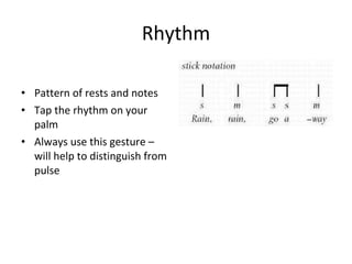 Spoon Tap Rythm Teaching primary music as a non specialist | PPT