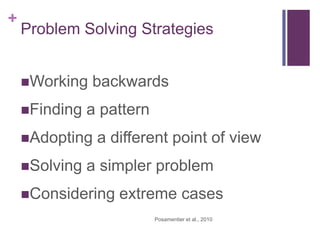Teaching problem solving | PPTX