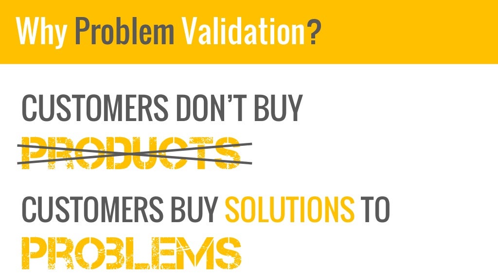 Teaching Problem Validation