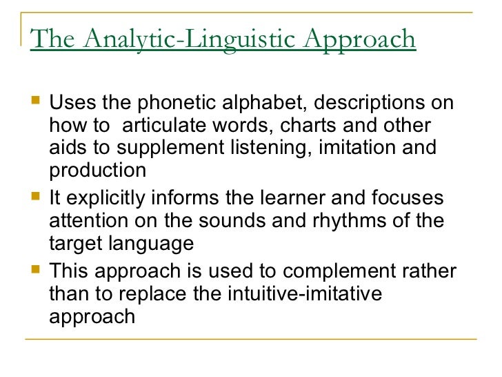 Teaching pronunciation