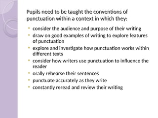 Teaching. Punctuation ppt useful for grade 6 students | PPT